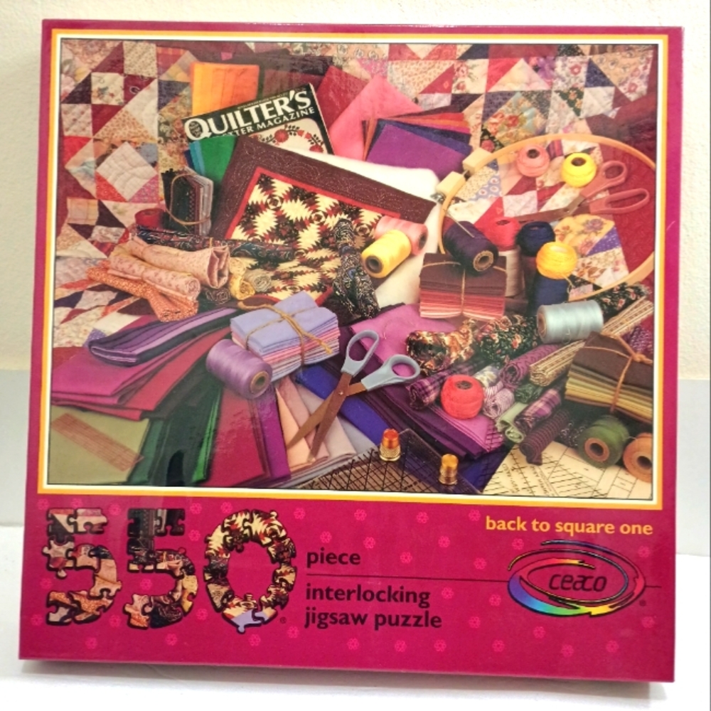 🆕 Ceaco Vintage 1991 Rare 550 Piece " Back To Square One" Jigsaw Puzzle Rare